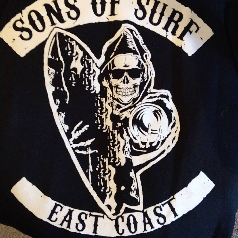 Rare Sons Of Surf East Coast Hoodie Large NWOT